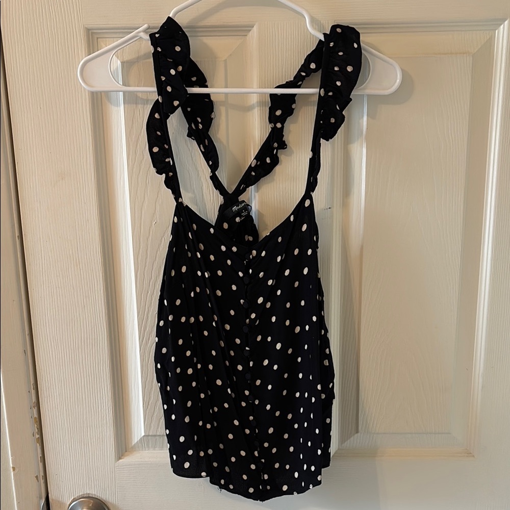 Madewell Black Polka Dot Women's Top